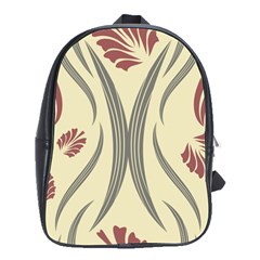 Folk Flowers Print Floral Pattern Ethnic Art School Bag (large) by Eskimos