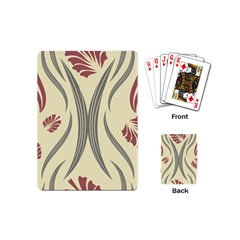 Folk flowers print Floral pattern Ethnic art Playing Cards Single Design (Mini)