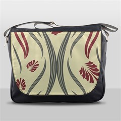 Folk flowers print Floral pattern Ethnic art Messenger Bag