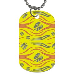 Folk Flowers Print Floral Pattern Ethnic Art Dog Tag (one Side) by Eskimos