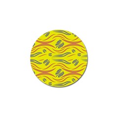 Folk Flowers Print Floral Pattern Ethnic Art Golf Ball Marker (4 Pack) by Eskimos