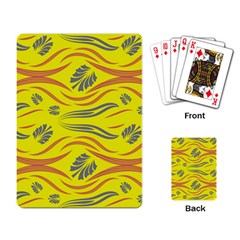 Folk Flowers Print Floral Pattern Ethnic Art Playing Cards Single Design (rectangle) by Eskimos