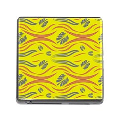 Folk Flowers Print Floral Pattern Ethnic Art Memory Card Reader (square 5 Slot) by Eskimos