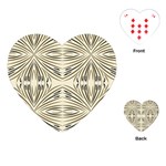 Folk flowers print Floral pattern Ethnic art Playing Cards Single Design (Heart) Front