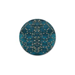 Waterlilies In The Calm Lake Of Beauty And Herbs Golf Ball Marker by pepitasart