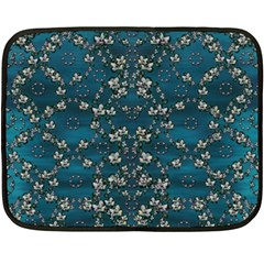 Waterlilies In The Calm Lake Of Beauty And Herbs Double Sided Fleece Blanket (mini)  by pepitasart