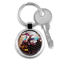 Funky Disco Ball Key Chain (round) by essentialimage365