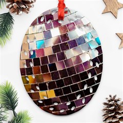 Funky Disco Ball Ornament (oval Filigree)