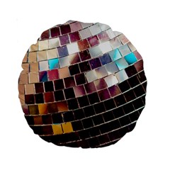 Funky Disco Ball Standard 15  Premium Round Cushions by essentialimage365