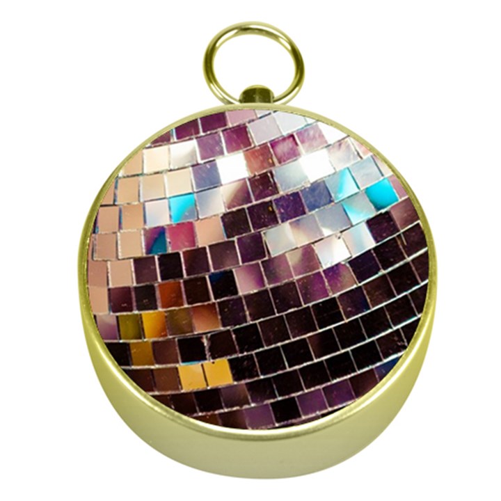 Funky Disco Ball Gold Compasses