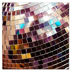 Funky Disco Ball Large Satin Scarf (square) by essentialimage365