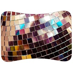 Funky Disco Ball Velour Seat Head Rest Cushion by essentialimage365