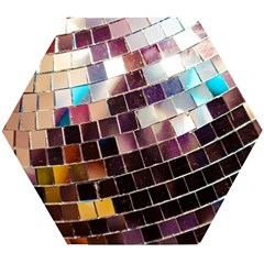 Funky Disco Ball Wooden Puzzle Hexagon by essentialimage365