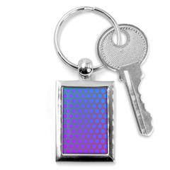 Hex Circle Points Vaporwave One Key Chain (rectangle) by WetdryvacsLair