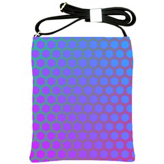 Hex Circle Points Vaporwave One Shoulder Sling Bag by WetdryvacsLair