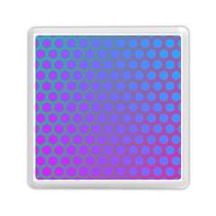 Hex Circle Points Vaporwave One Memory Card Reader (square) by WetdryvacsLair