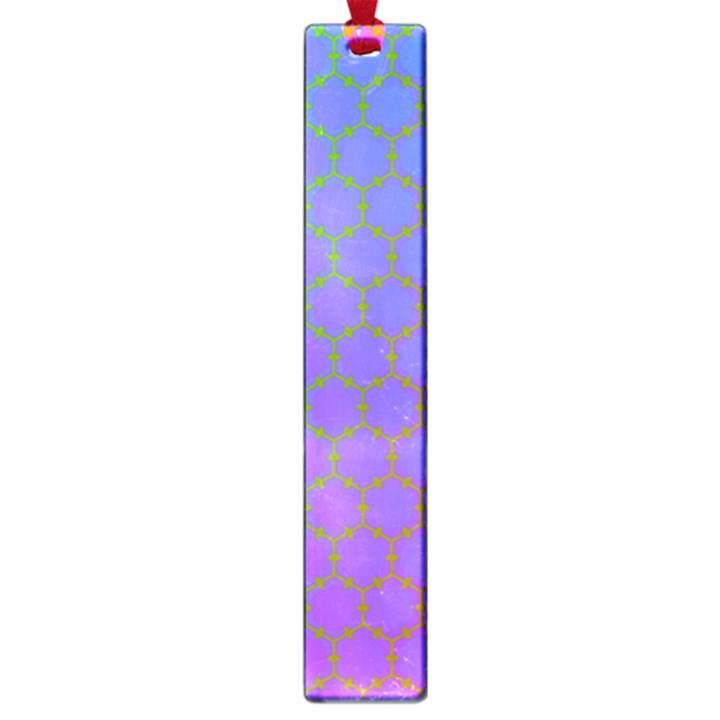 Hex Circle Points Vaporwave One Large Book Marks