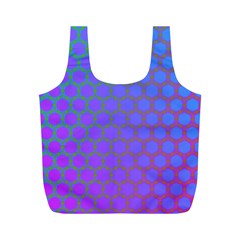 Hex Circle Points Vaporwave One Full Print Recycle Bag (m) by WetdryvacsLair