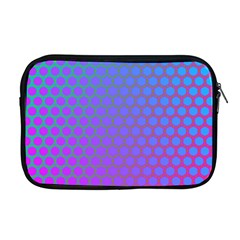 Hex Circle Points Vaporwave One Apple Macbook Pro 17  Zipper Case by WetdryvacsLair