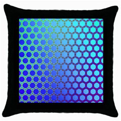 Hex Circle Points Vaporwave Three Throw Pillow Case (black) by WetdryvacsLair