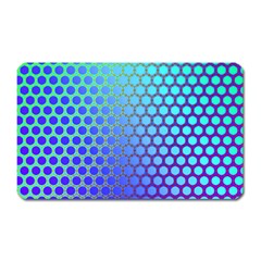 Hex Circle Points Vaporwave Three Magnet (rectangular) by WetdryvacsLair