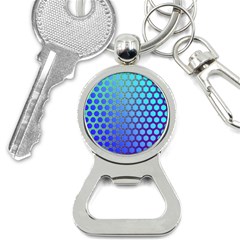 Hex Circle Points Vaporwave Three Bottle Opener Key Chain by WetdryvacsLair