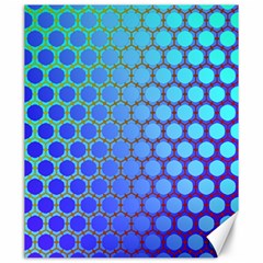 Hex Circle Points Vaporwave Three Canvas 20  X 24  by WetdryvacsLair