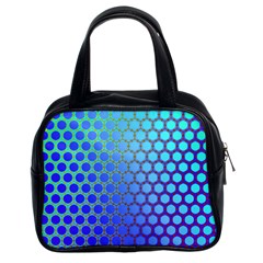 Hex Circle Points Vaporwave Three Classic Handbag (two Sides) by WetdryvacsLair