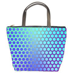 Hex Circle Points Vaporwave Three Bucket Bag by WetdryvacsLair