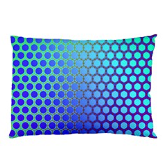 Hex Circle Points Vaporwave Three Pillow Case by WetdryvacsLair