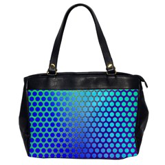 Hex Circle Points Vaporwave Three Oversize Office Handbag by WetdryvacsLair