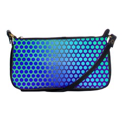 Hex Circle Points Vaporwave Three Shoulder Clutch Bag by WetdryvacsLair