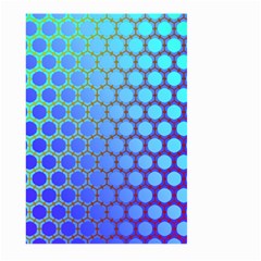 Hex Circle Points Vaporwave Three Large Garden Flag (two Sides) by WetdryvacsLair