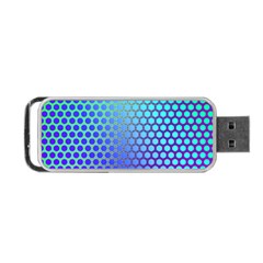 Hex Circle Points Vaporwave Three Portable Usb Flash (one Side) by WetdryvacsLair