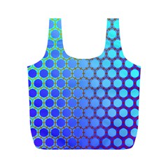 Hex Circle Points Vaporwave Three Full Print Recycle Bag (m) by WetdryvacsLair