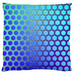 Hex Circle Points Vaporwave Three Standard Flano Cushion Case (one Side) by WetdryvacsLair