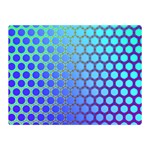 Hex Circle Points Vaporwave Three Double Sided Flano Blanket (Mini)  35 x27  Blanket Front