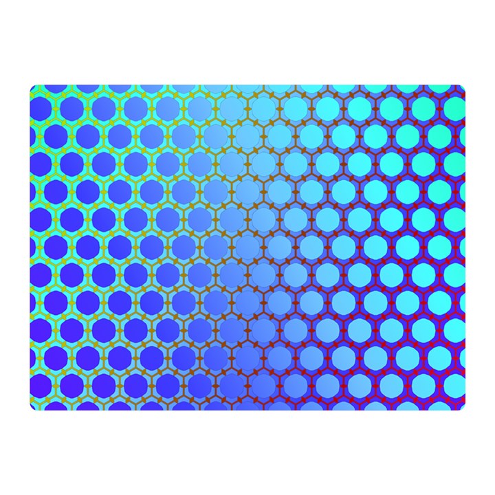 Hex Circle Points Vaporwave Three Double Sided Flano Blanket (Mini) 