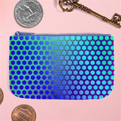 Hex Circle Points Vaporwave Three Large Coin Purse by WetdryvacsLair