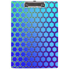 Hex Circle Points Vaporwave Three A4 Clipboard by WetdryvacsLair