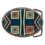 Abstract pattern geometric backgrounds   Belt Buckles Front