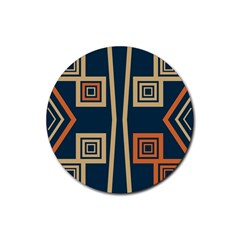 Abstract Pattern Geometric Backgrounds   Rubber Round Coaster (4 Pack) by Eskimos