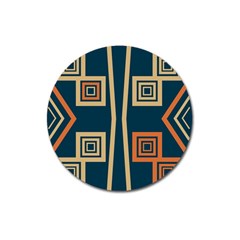 Abstract Pattern Geometric Backgrounds   Magnet 3  (round) by Eskimos