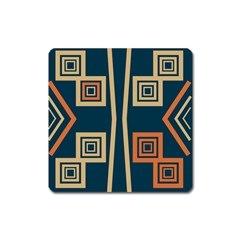 Abstract Pattern Geometric Backgrounds   Square Magnet by Eskimos