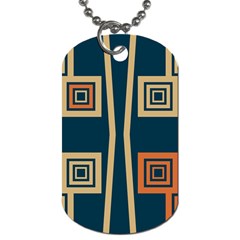 Abstract Pattern Geometric Backgrounds   Dog Tag (two Sides) by Eskimos