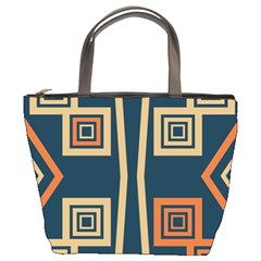 Abstract Pattern Geometric Backgrounds   Bucket Bag by Eskimos