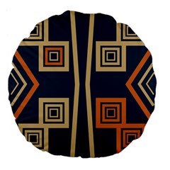 Abstract Pattern Geometric Backgrounds   Large 18  Premium Flano Round Cushions by Eskimos