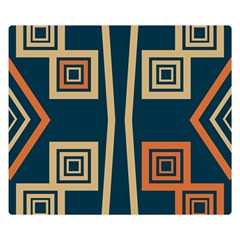 Abstract Pattern Geometric Backgrounds   Double Sided Flano Blanket (small)  by Eskimos