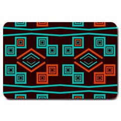 Abstract Pattern Geometric Backgrounds   Large Doormat  by Eskimos