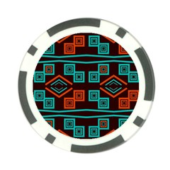 Abstract Pattern Geometric Backgrounds   Poker Chip Card Guard by Eskimos